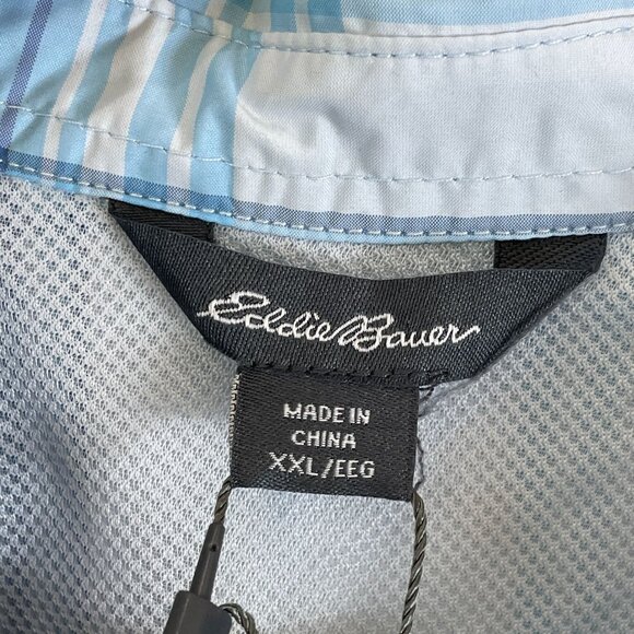 NEW Eddie Bauer Womens XXL Adventure Shirt Plaid Moisture Wicking UPF 50 Outdoor - Picture 3 of 10